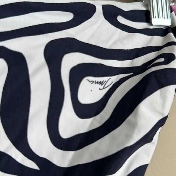Trina Turk Zebra Handkerchief Rev Bottom Swimsuit Set 6 - Picture 7 of 12